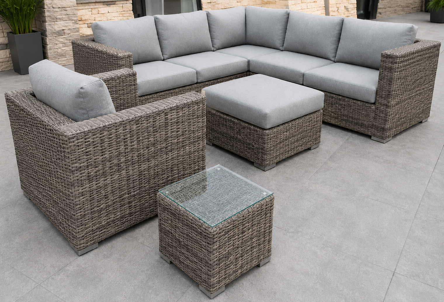 Marrakech club chair shown as part of the complete Marrakech 5-seater sectional set (set sold separately)