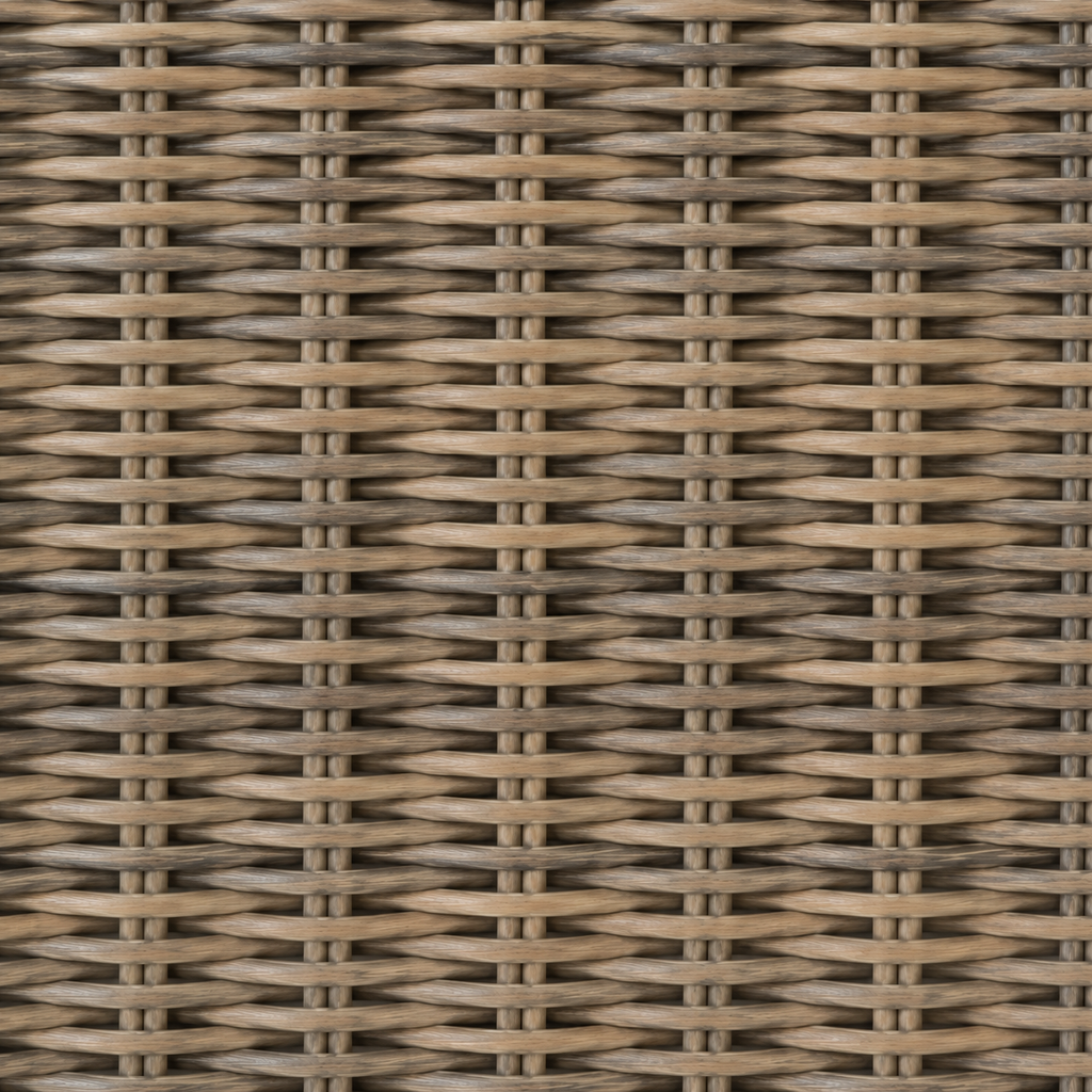 Close-up of Marrakech premium half-round rattan wicker weave