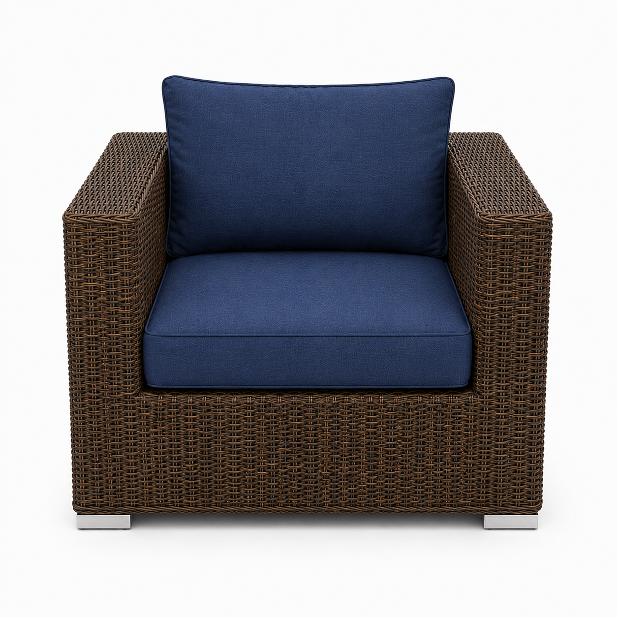 Marrakech outdoor club chair in Sunbrella Sapphire Blue