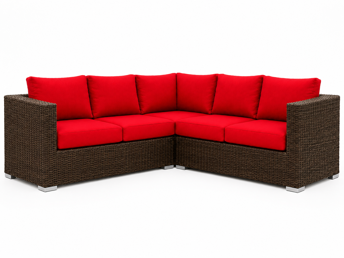 Marrakech outdoor sectional sofa, straight-on front catalogue view